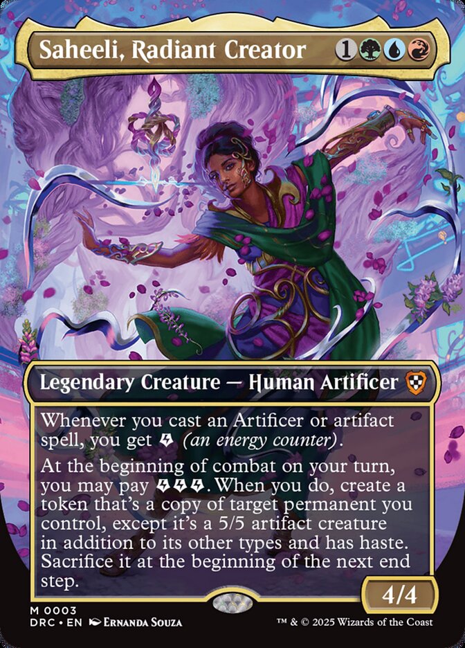 Saheeli, Radiant Creator 3/187 (Commander: Aetherdrift)  - Borderless | Good Games Morley