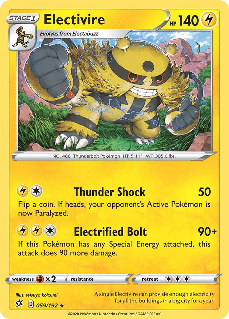 Electivire (059/192) [Sword & Shield: Rebel Clash] | Good Games Morley