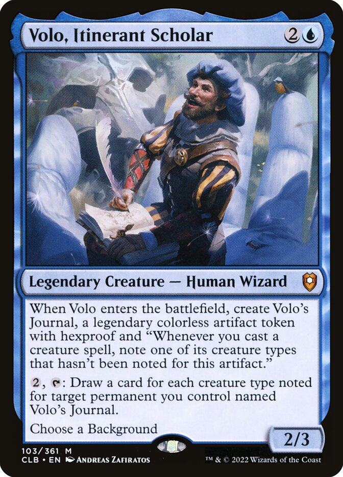 Volo, Itinerant Scholar 103 (Commander Legends: Battle for Baldur's Gate)  | Good Games Morley