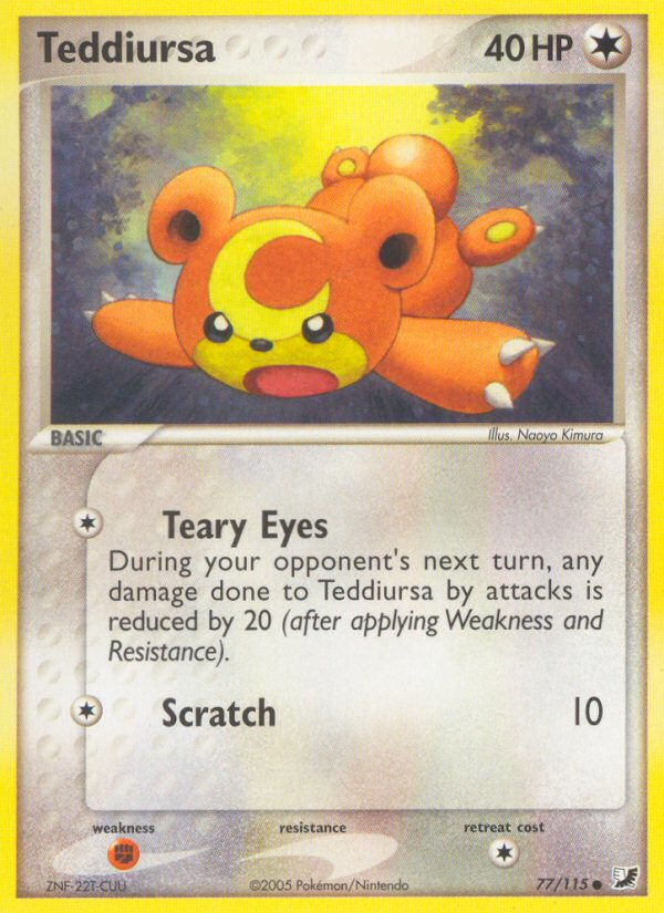 Teddiursa (77/115) [EX: Unseen Forces] | Good Games Morley