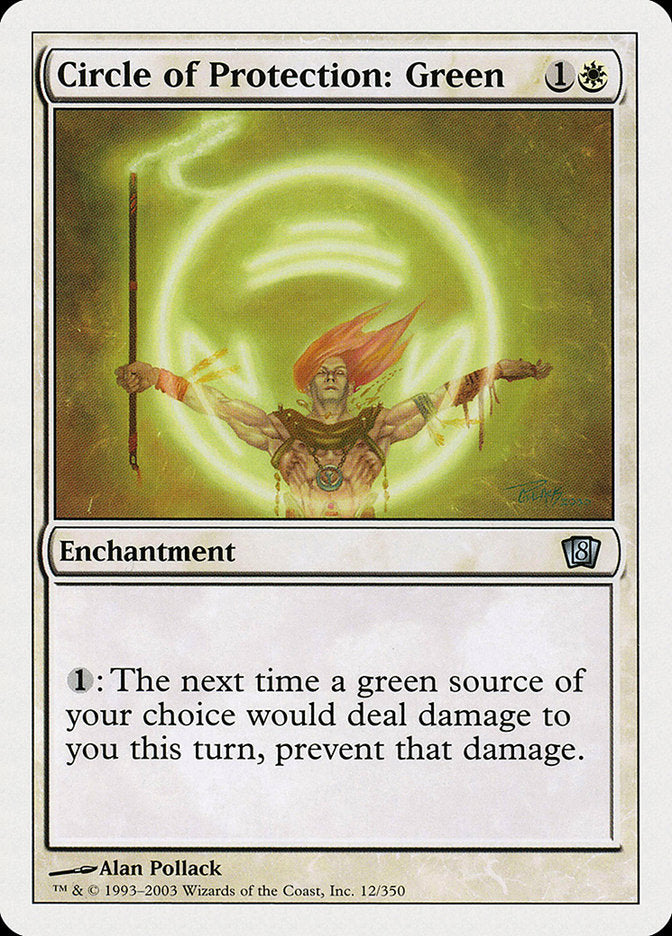 Circle of Protection: Green 12/350 (8th Edition)  | Good Games Morley