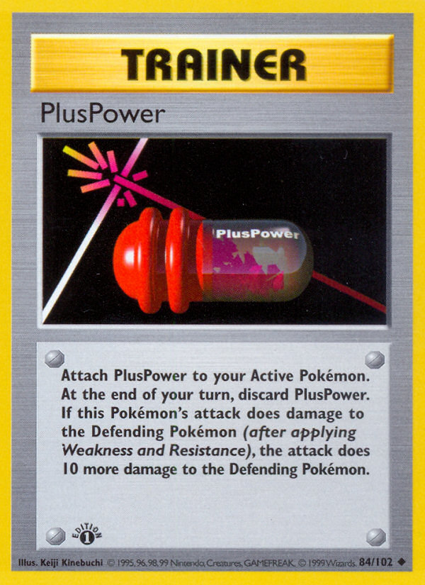 PlusPower (84/102) (Shadowless) [Base Set 1st Edition] | Good Games Morley
