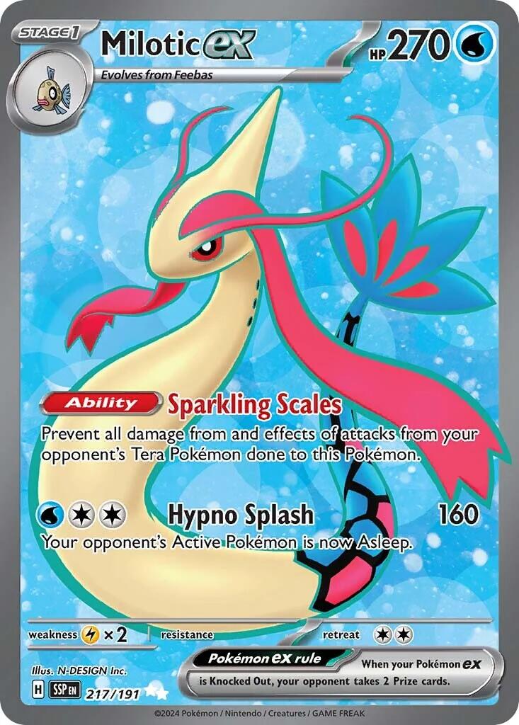 Milotic ex (217/191) [Scarlet & Violet: Surging Sparks] | Good Games Morley