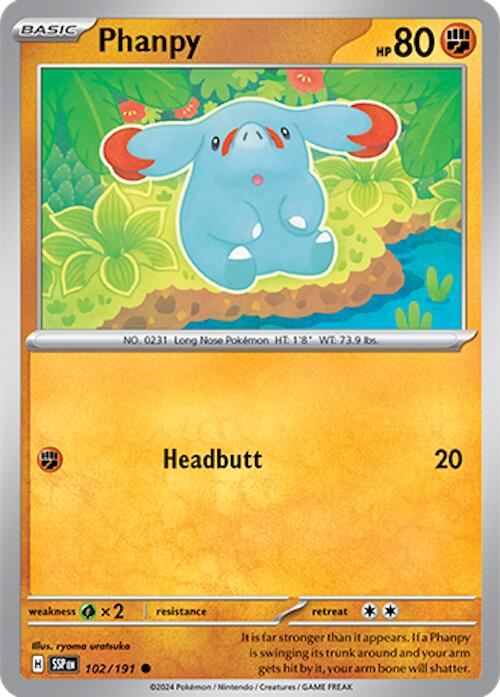 Phanpy (102/191) [Scarlet & Violet: Surging Sparks] | Good Games Morley