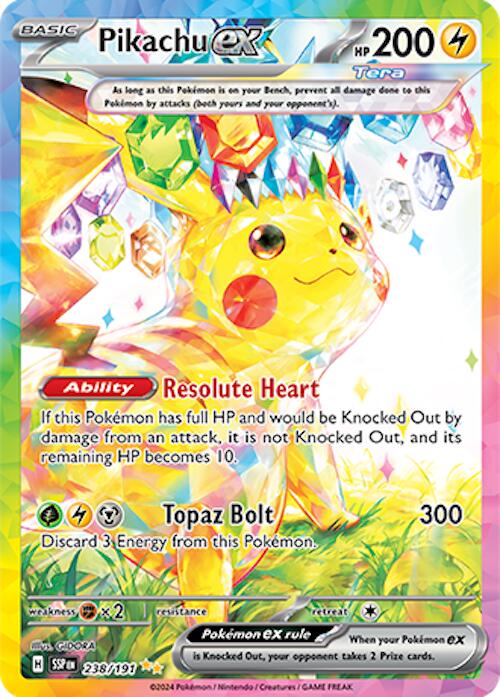 Pikachu ex (238/191) [Scarlet & Violet: Surging Sparks] | Good Games Morley