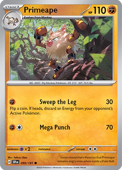 Primeape (099/191) [Scarlet & Violet: Surging Sparks] | Good Games Morley