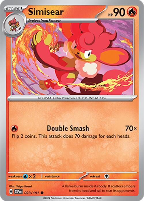Simisear (023/191) [Scarlet & Violet: Surging Sparks] | Good Games Morley