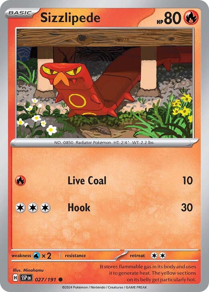 Sizzlipede (027/191) [Scarlet & Violet: Surging Sparks] | Good Games Morley