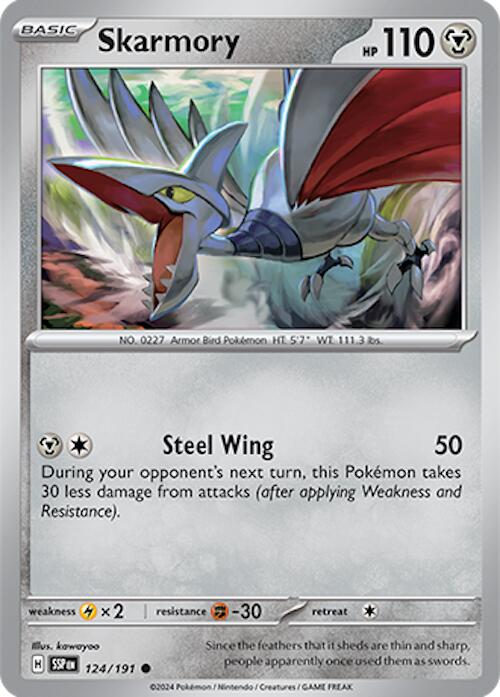 Skarmory (124/191) [Scarlet & Violet: Surging Sparks] | Good Games Morley