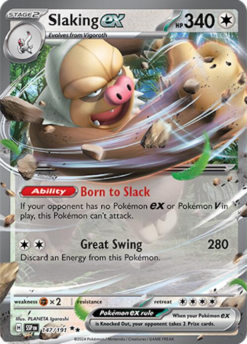 Slaking ex (147/191) [Scarlet & Violet: Surging Sparks] | Good Games Morley