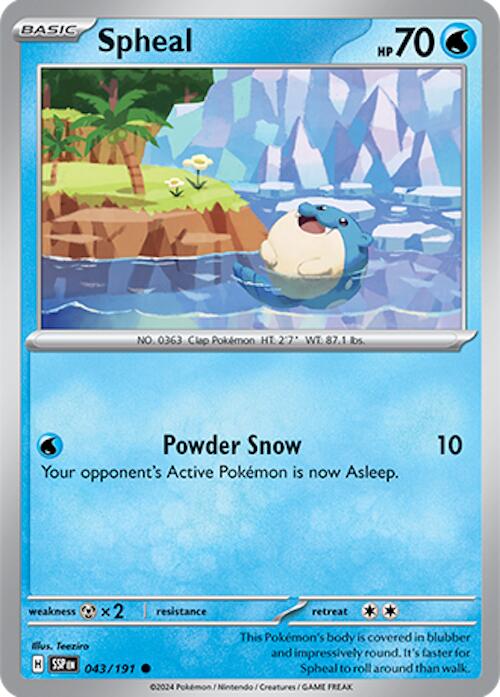 Spheal (043/191) [Scarlet & Violet: Surging Sparks] | Good Games Morley