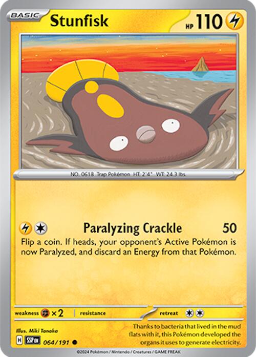Stunfisk (064/191) [Scarlet & Violet: Surging Sparks] | Good Games Morley