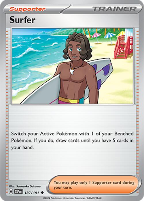 Surfer (187/191) [Scarlet & Violet: Surging Sparks] | Good Games Morley