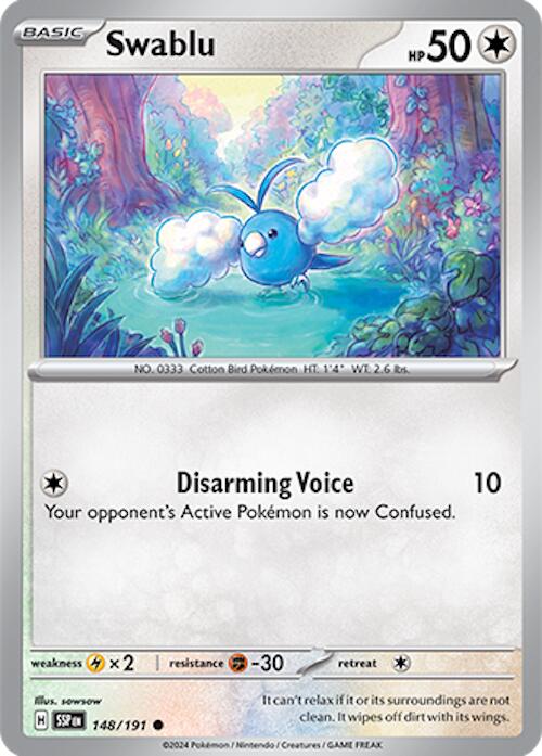 Swablu (148/191) [Scarlet & Violet: Surging Sparks] | Good Games Morley