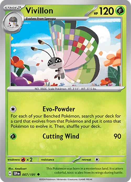 Vivillon (007/191) [Scarlet & Violet: Surging Sparks] | Good Games Morley