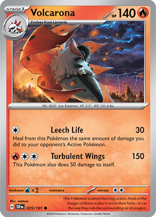Volcarona (025/191) [Scarlet & Violet: Surging Sparks] | Good Games Morley