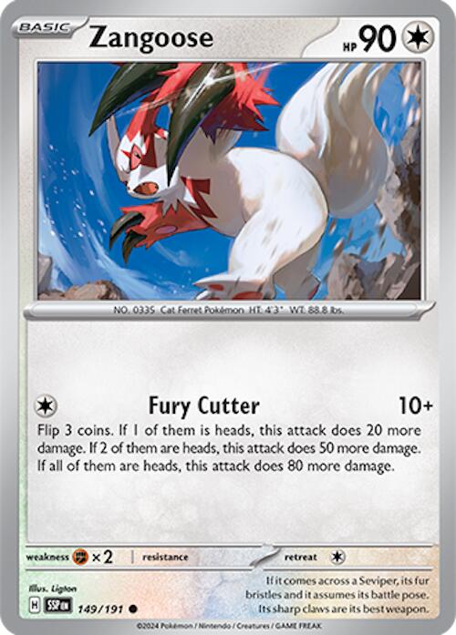 Zangoose (149/191) [Scarlet & Violet: Surging Sparks] | Good Games Morley