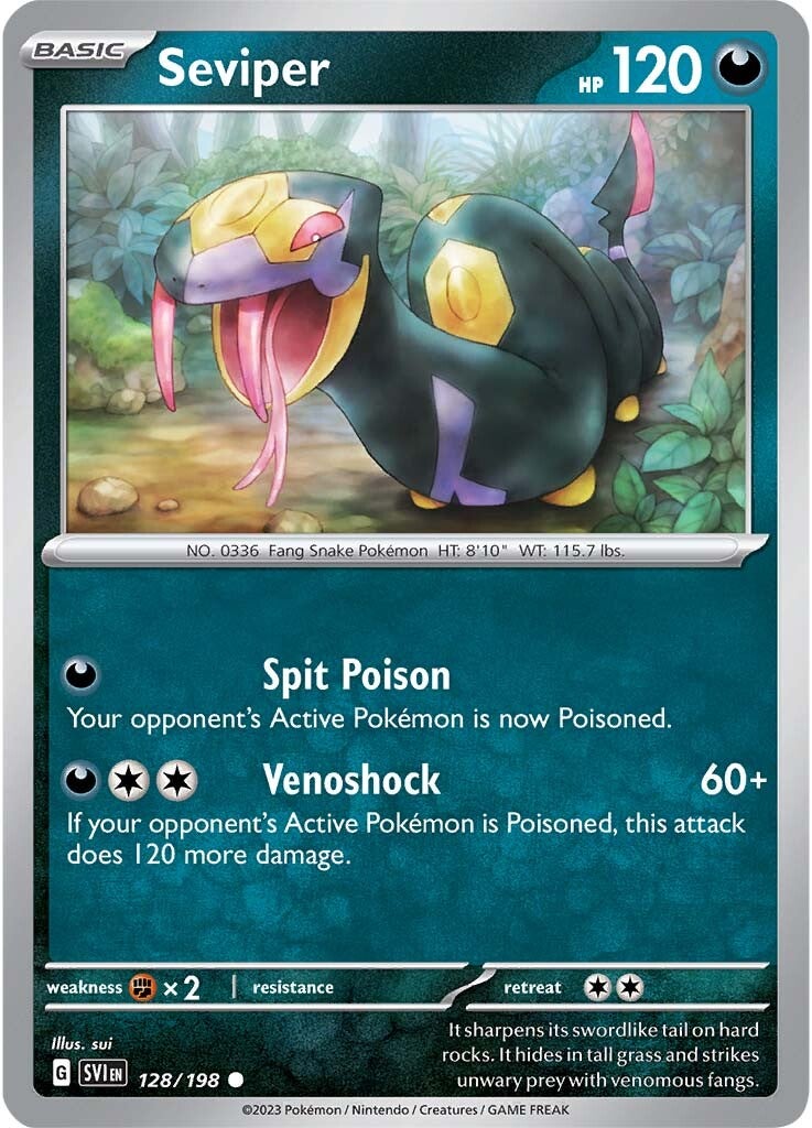 Seviper (128/198) [Scarlet & Violet: Base Set] | Good Games Morley