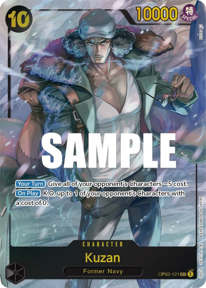 Kuzan OP02-121 (Paramount War)  - Alternate Art Foil | Good Games Morley
