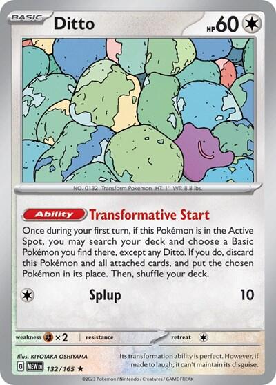 Ditto (132/165) (Non-Holo) [Scarlet & Violet 151] | Good Games Morley