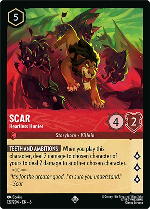 Scar - Heartless Hunter (127/204) [Azurite Sea] | Good Games Morley