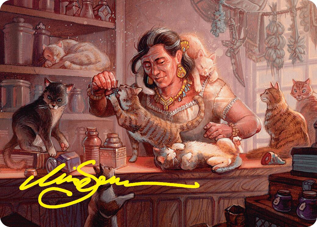 Cat Collector Art Card (1/54) (Gold-Stamped Signature) [Foundations Art Series] | Good Games Morley