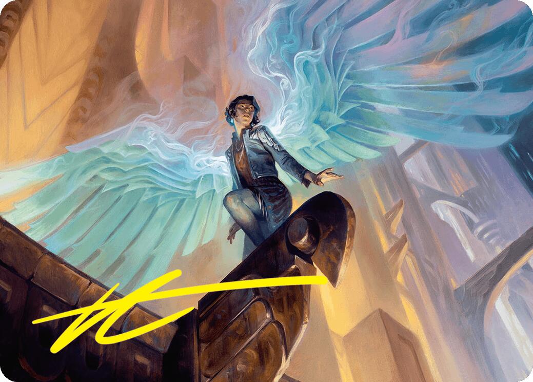 Giada, Font of Hope Art Card (20/54) (Gold-Stamped Signature) [Foundations Art Series] | Good Games Morley