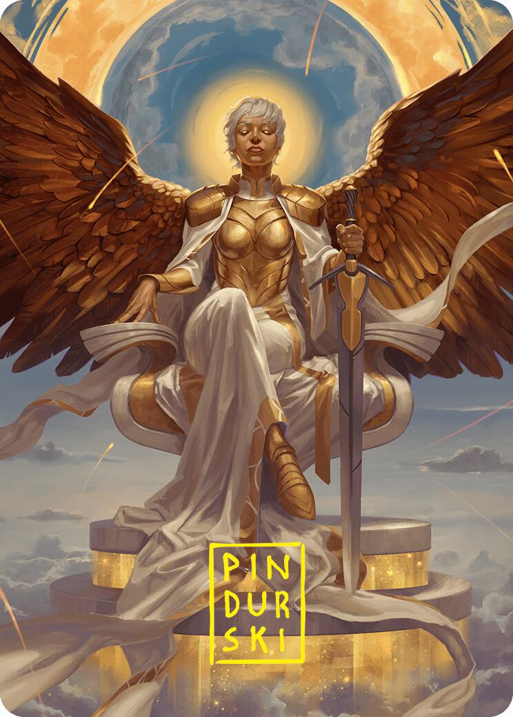Herald of Eternal Dawn Art Card (27/54) (Gold-Stamped Signature) [Foundations Art Series] | Good Games Morley