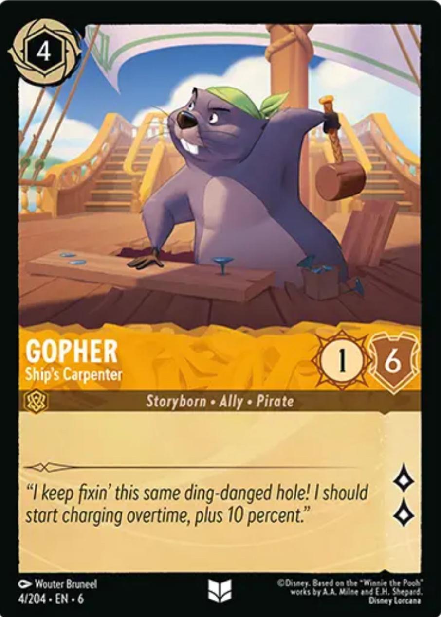 Gopher - Ship's Carpenter (4/204) [Azurite Sea] | Good Games Morley