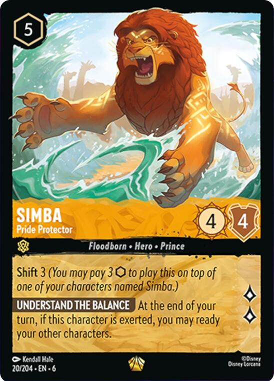 Simba - Pride Protector (20/204) [Azurite Sea] | Good Games Morley