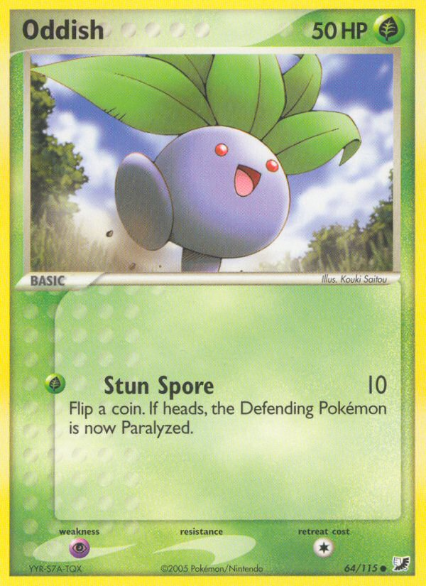 Oddish (64/115) [EX: Unseen Forces] | Good Games Morley