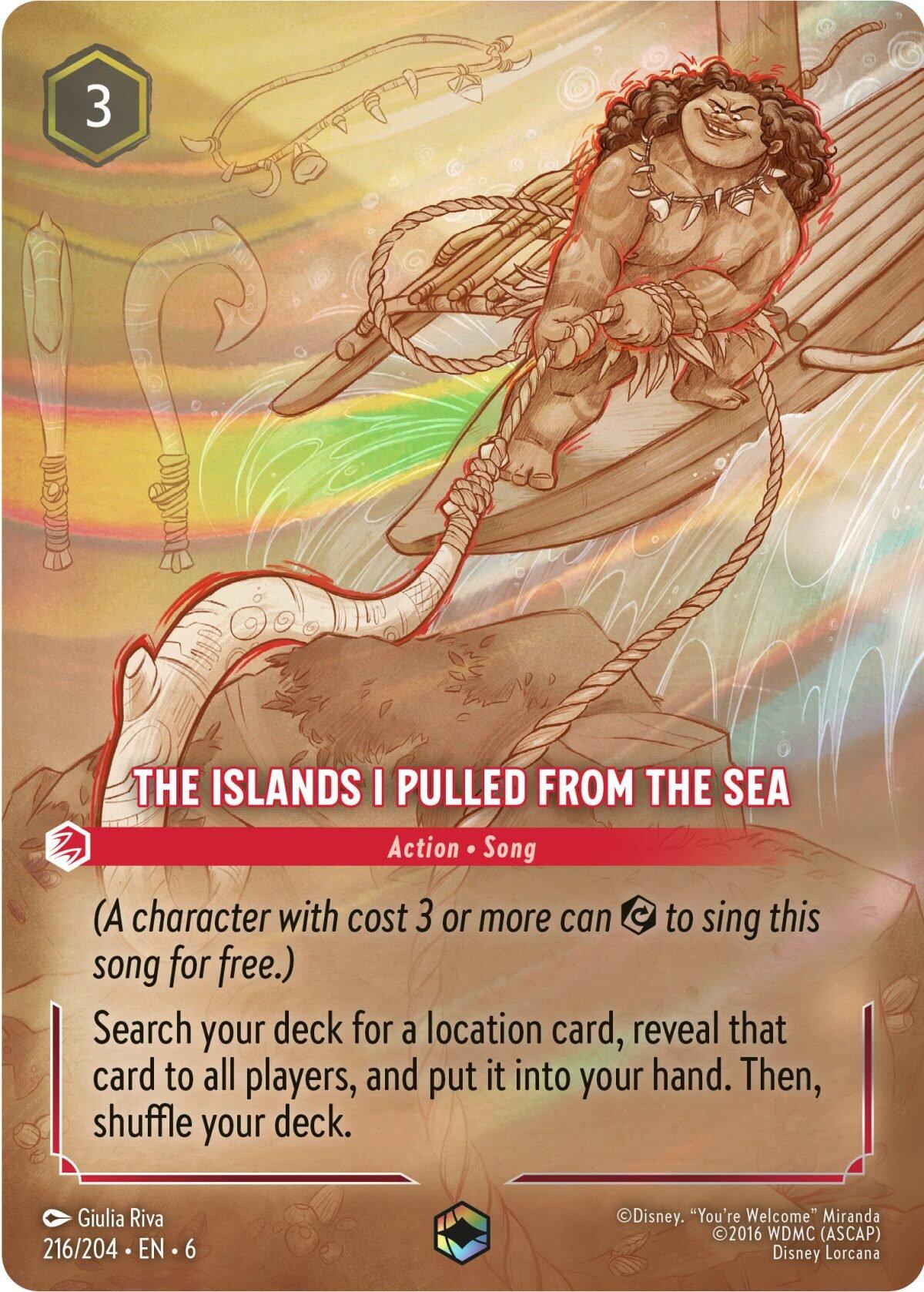 The Islands I Pulled From The Sea (Enchanted) (216/204) [Azurite Sea] | Good Games Morley