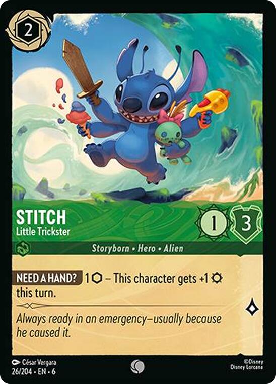 Stitch - Little Trickster (26/204) [Azurite Sea] | Good Games Morley