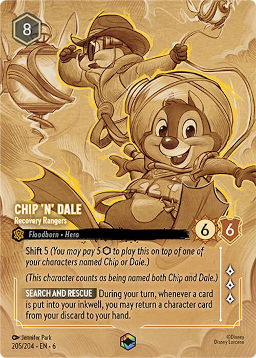 Chip 'n' Dale - Recovery Rangers (Enchanted) (205/204) [Azurite Sea] | Good Games Morley