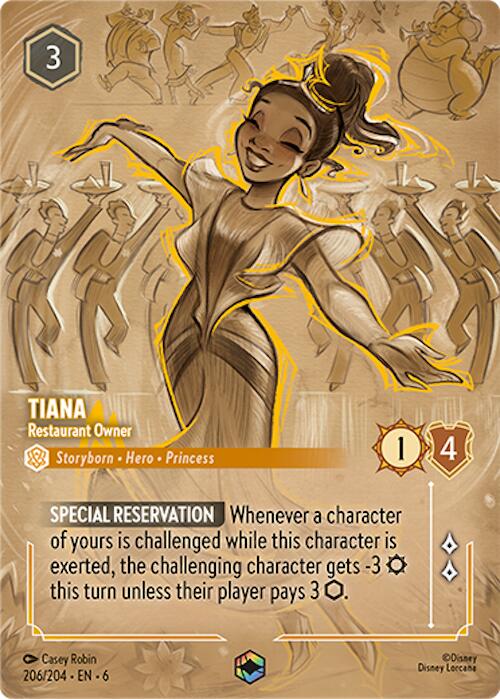 Tiana - Restaurant Owner (Enchanted) (206/204) [Azurite Sea] | Good Games Morley