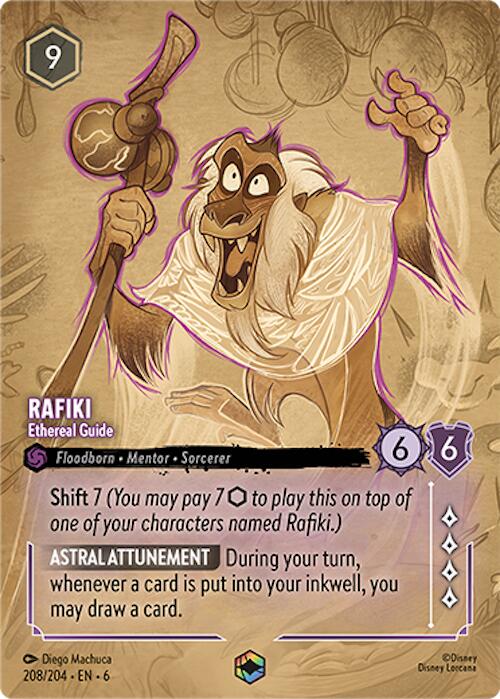 Rafiki - Ethereal Guide (Enchanted) (208/204) [Azurite Sea] | Good Games Morley