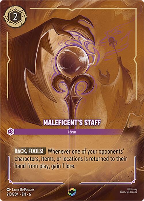 Maleficent's Staff (Enchanted) (210/204) [Azurite Sea] | Good Games Morley