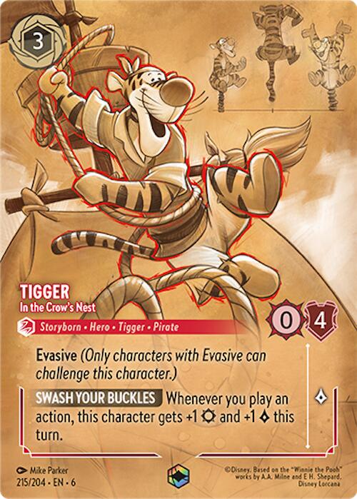 Tigger - In the Crow's Nest (Enchanted) (215/204) [Azurite Sea] | Good Games Morley