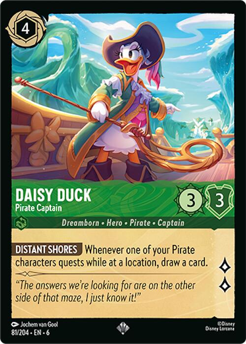 Daisy Duck - Pirate Captain (81/204) [Azurite Sea] | Good Games Morley