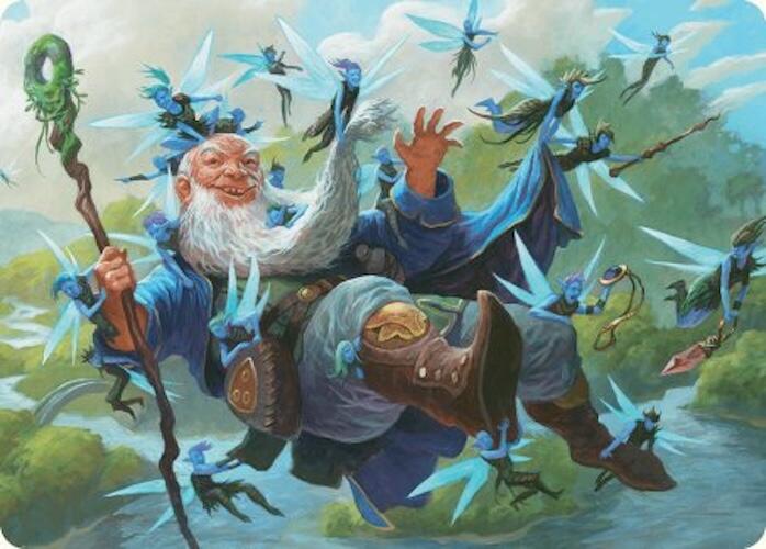 Mischievous Mystic Art Card (7/54) [Foundations Art Series] | Good Games Morley