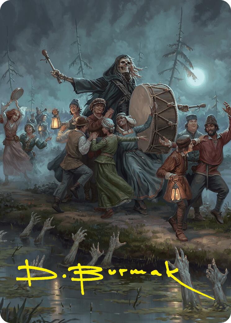 Blasphemous Edict Art Card (35/54) (Gold-Stamped Signature) [Foundations Art Series] | Good Games Morley