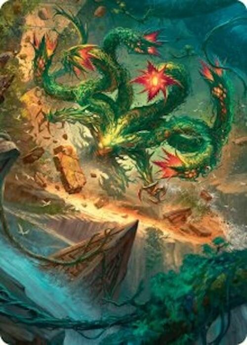 Mossborn Hydra Art Card (42/54) [Foundations Art Series] | Good Games Morley