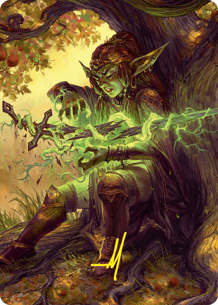 Reclamation Sage Art Card (45/54) (Gold-Stamped Signature) [Foundations Art Series] | Good Games Morley