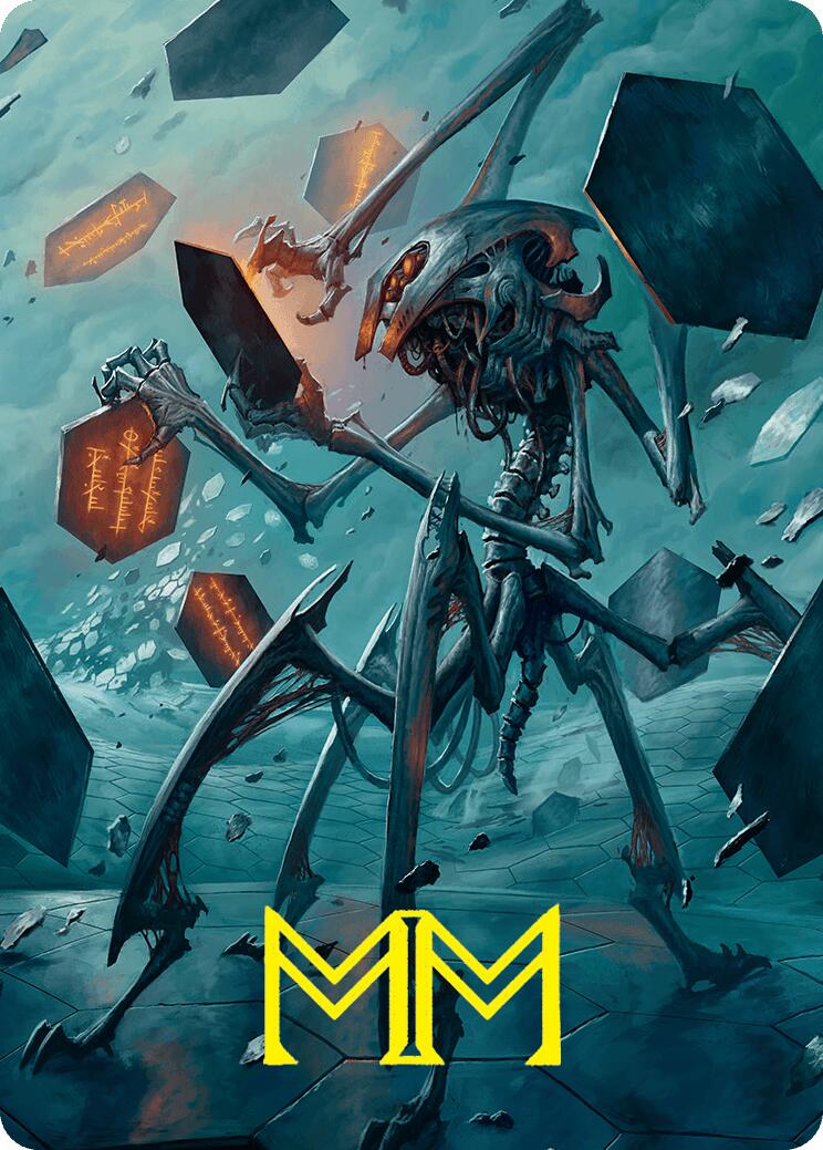 Scrawling Crawler Art Card (50/54) (Gold-Stamped Signature) [Foundations Art Series] | Good Games Morley