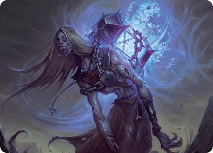 Soul-Shackled Zombie Art Card (9/54) [Foundations Art Series] | Good Games Morley