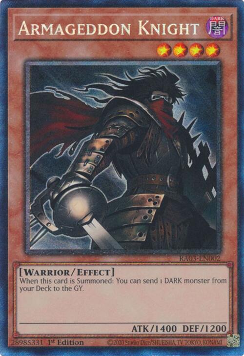 Armageddon Knight (CR) [RA03-EN002] Prismatic Collector's Rare | Good Games Morley