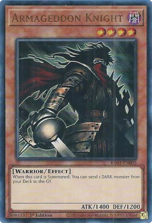 Armageddon Knight (UR) [RA03-EN002] Ultra Rare | Good Games Morley