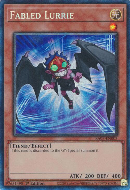 Fabled Lurrie (CR) [RA03-EN003] Prismatic Collector's Rare | Good Games Morley