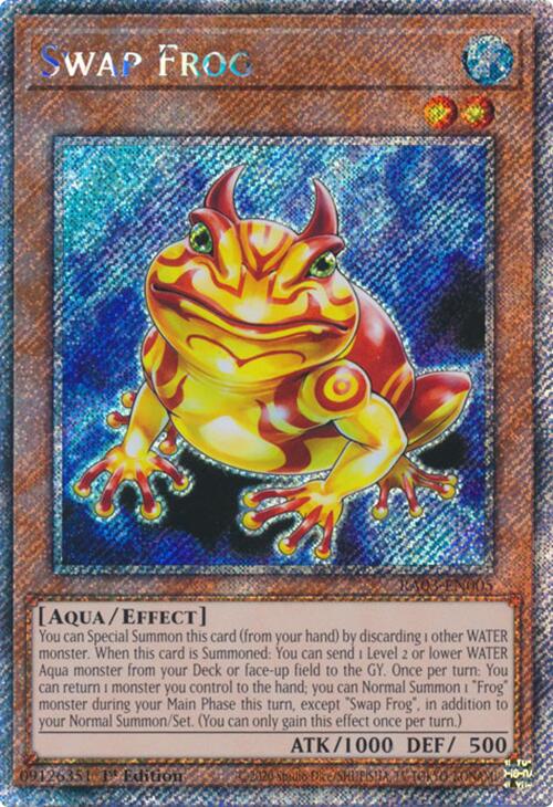 Swap Frog (Platinum Secret Rare) [RA03-EN005] Platinum Secret Rare | Good Games Morley