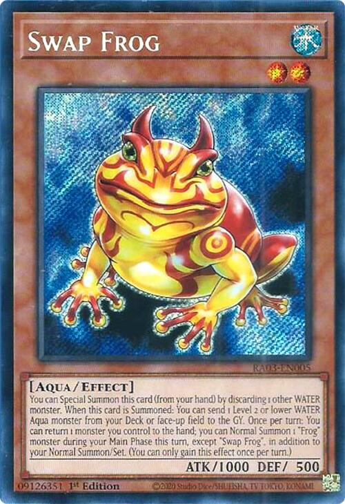 Swap Frog (Secret Rare) [RA03-EN005] Secret Rare | Good Games Morley
